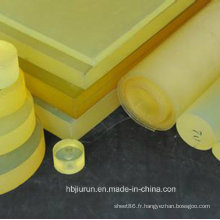 Feuille jaune de polyuréthane / feuille de polyester / PU